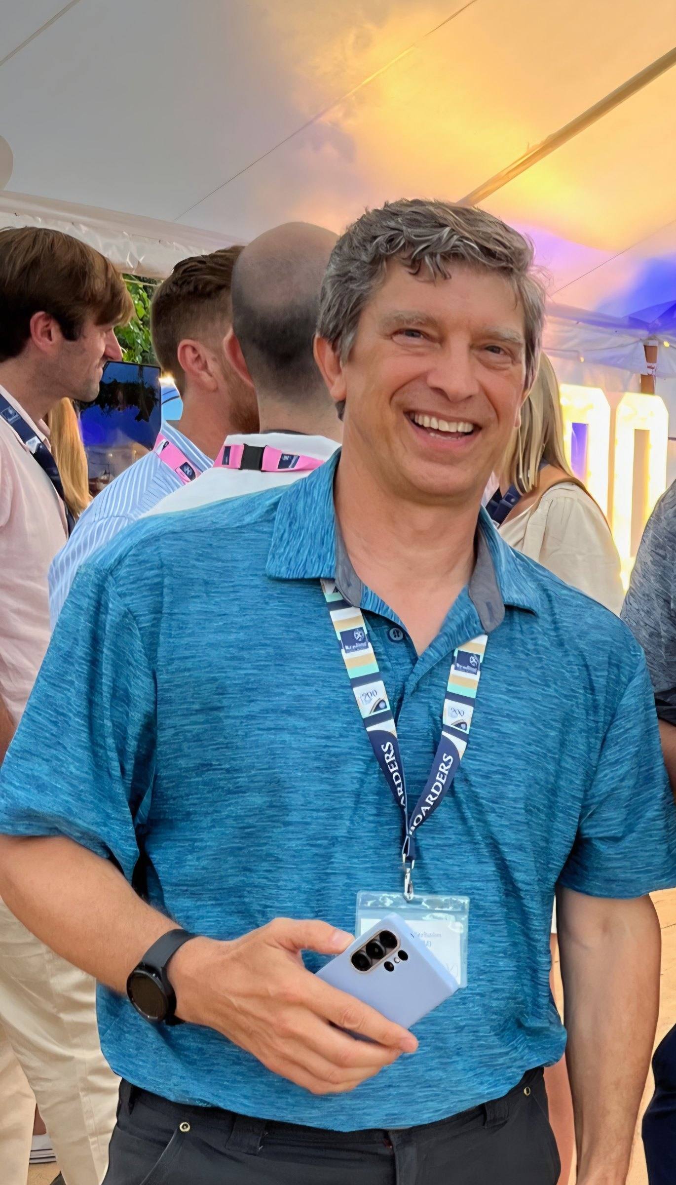 James Linderholm smiling at a community event